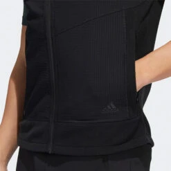 Adidas Statement Full Zip Hooded Golf Vest -Golf Apparel Store Adidas AW22 Hoodie Vest HF6566 SWADI314 L Black Model 2