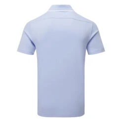 Adidas Go-To Pique Golf Polo Shirt 7 Adidas Go-To Pique Golf Polo Shirt -Golf Apparel Store Adidas SS23 Go To Pique Polo HS7599 SHADI712 S Blue Dawn Back