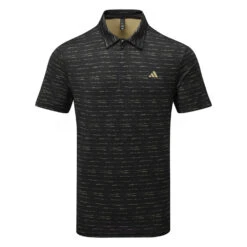 Adidas Stripe Zipper Golf Polo Shirt