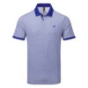 Adidas No Show Golf Polo Shirt 2 Adidas No Show Golf Polo Shirt -Golf Apparel Store Adidas SS23 No Show Polo HR7972 SHADI707 Lucid Blue Front