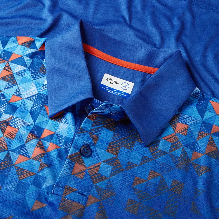 Callaway X-Series Asymmetric Street Mural Print Golf Polo Shirt 4 Callaway X-Series Asymmetric Street Mural Print Golf Polo Shirt - Image 2