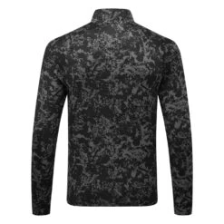Callaway Camo 1/4 Zip Golf Sweater 7 Callaway Camo 1/4 Zip Golf Sweater -Golf Apparel Store Callaway SS22 Camo 1 4 Zip Sweater Caviar CGKSC0K5 002 SWCAL074 back