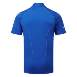 Callaway Stitched Colour Block Golf Polo Shirt -Golf Apparel Store Callaway SS22 Swing Tech Solid Polo Shirt Magnetic Blue CGKSA0D7 496 SHCAL222 M Back