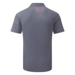 FootJoy Smooth Pique FJ Print Golf Polo Shirt -Golf Apparel Store FootJoy SS21 Smooth Pique FJ Print Polo Shirt 90358 Code SHFOO162 M Slate Coral Back