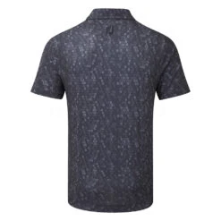 FootJoy Digital Camo FJ Print Lisle Golf Polo Shirt 10 FootJoy Digital Camo FJ Print Lisle Golf Polo Shirt -Golf Apparel Store FootJoy SS22 Digital Camo FJ Print Lisle Golf Polo Shirt Navy 88436 back