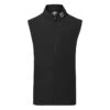 FootJoy Knit Full Zip Golf Vest -Golf Apparel Store FootJoy SS22 Knit Full Zip Golf Vest Black 88455 Front
