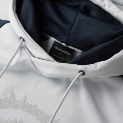 Golf Apparel Store -Golf Apparel Store Galvin Green AW22 DEVLIN HOODED G134273 COOL GREY NAVY DETAIL