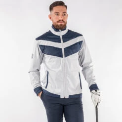 Galvin Green Liam Interface-1 Golf Wind Jacket -Golf Apparel Store Galvin Green AW22 LIAM G122273 COOL GREY NAVY Model 1