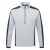 Galvin Green Lawrence Interface-1 Golf Wind Jacket -Golf Apparel Store Galvin Green AW22 Lawrence 1 4 Zip Windproof Jacket G132373 WTGAL196 Cool Grey Navy Front