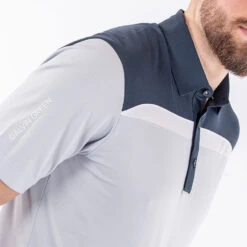 Galvin Green Mapping Golf Polo Shirt -Golf Apparel Store Galvin Green AW22 Mapping Polo Shirt G136403 SHGAL574 M Cool Grey Navy White Model 2