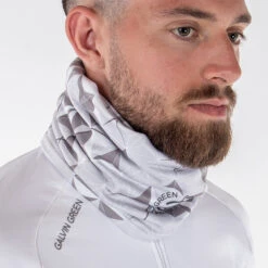 Galvin Green Dragan Insula Golf Snood -Golf Apparel Store Galvin Green Dragan Snood Cool Grey Sharkskin White 3