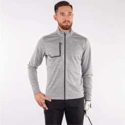 Galvin Green Dennis Insula Golf Jacket 11 Galvin Green Dennis Insula Golf Jacket -Golf Apparel Store Galvin Green SS22 Dennis Insula Full Zip Jacket G125170 Code SWGAL361 M Light Grey Model 1