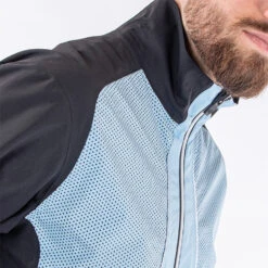 Galvin Green Albert Waterproof Golf Jacket -Golf Apparel Store Galvin Green SS22 Albert Waterproof Jacket G130067 WJGAL430 Blue bell Black White Model 6
