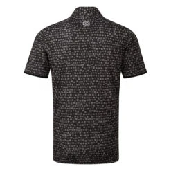 Galvin Green Mack Golf Polo Shirt 10 Galvin Green Mack Golf Polo Shirt -Golf Apparel Store Galvin Green SS22 Mack Polo Shirt G126977 Code SHGAL545 M Black Sharkskin Back