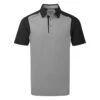 Galvin Green Massimo Golf Polo Shirt -Golf Apparel Store Galvin Green SS22 Massimo Polo Shirt G127307 Code SHGAL555 M Sharkskin Black Front