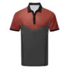 Galvin Green Mateus Golf Polo Shirt -Golf Apparel Store Galvin Green SS23 Mateus Polo Shirt G136627 SHGAL593 S Red Forged Iron White Front