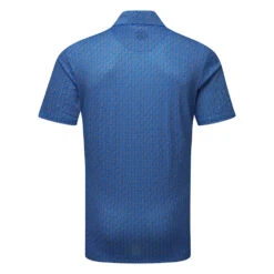 Galvin Green Mauro Golf Polo Shirt -Golf Apparel Store Galvin Green SS23 Mauro Polo Shirt G136861 SHGAL597 S Blue White Back