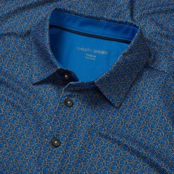 Galvin Green Mauro Golf Polo Shirt -Golf Apparel Store Galvin Green SS23 Mauro Polo Shirt G136861 SHGAL597 S Blue White Detail