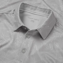 Galvin Green Maverick Golf Polo Shirt -Golf Apparel Store Galvin Green SS23 Maverick Polo Shirt G137207 SHGAL599 S Cool Grey White Detail