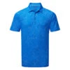 Galvin Green Maverick Golf Polo Shirt -Golf Apparel Store Galvin Green SS23 Maverick Polo Shirt G137261 SHGAL601 S Blue White Front