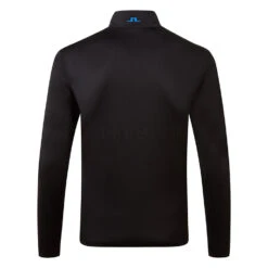 J.Lindeberg Bran 1/4 Zip Golf Sweater -Golf Apparel Store J.Lindeberg SS22 Bran 1 4 Zip Golf Sweater GMJS06479 9999 SWLIN074 Black Back