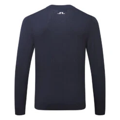 J.Lindeberg Gus Golf Sweater -Golf Apparel Store J.Lindeberg SS22 Gus Golf Sweater GMKW05753 6855 Code SWLIN060 M JL Navy White Back