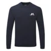 J.Lindeberg Gus Golf Sweater -Golf Apparel Store J.Lindeberg SS22 Gus Golf Sweater GMKW05753 6855 Code SWLIN060 M JL Navy White Front