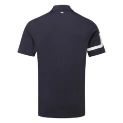 J.Lindeberg Heath Golf Polo Shirt -Golf Apparel Store J.Lindeberg SS22 Heath Regular Fit Polo GMJT06335 6855 Code SHLIN061 M JL Navy Back