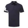 J.Lindeberg Heath Golf Polo Shirt -Golf Apparel Store J.Lindeberg SS22 Heath Regular Fit Polo GMJT06335 6855 Code SHLIN061 M JL Navy Front