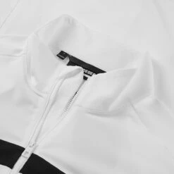 J.Lindeberg Jarvis Full Zip Golf Jacket -Golf Apparel Store J.Lindeberg SS22 Jarvis Mid Layer GMJS03873 0000 Code SWLIN045 M White Black Detail