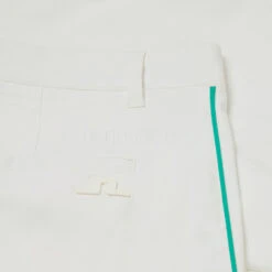 J.Lindeberg Rick Cuff Jogger Golf Trouser -Golf Apparel Store J.Lindeberg SS22 Rick Golf Trouser White GMPA06302 0000 Code TRLIN026 34 W 32 Leg Detail