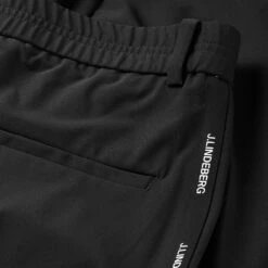 J.Lindeberg Stuart Stripe Golf Trouser -Golf Apparel Store J.Lindeberg SS22 Stuart Stripe Golf Trouser Black GMPA05716 9999 Code TRLIN022 34 W 32 Leg Detail