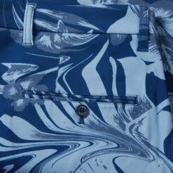 J.Lindeberg Eloy Print Golf Shorts -Golf Apparel Store J.Lindeberg GMPA07407 O470 34 Eloy Print Shorts Hibiscus Blue Detail