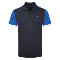 J.Lindeberg Roy Golf Polo Shirt -Golf Apparel Store J.Lindeberg Roy Slim Fit GMJT06852 0346 Nautical Blue Front 2