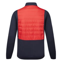 J.Lindeberg Kenny Hybrid Thermal Golf Wind Jacket -Golf Apparel Store J.Lindenberg Kenny Hybrid Jacket AMOW08165 G131 WTLIN041 Barbados Cherry back