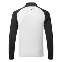 Mizuno Winter Breeze Bloc 1/4 Zip Golf Sweater 7 Mizuno Winter Breeze Bloc 1/4 Zip Golf Sweater -Golf Apparel Store Mizuno AW22 Winter Breeze Bloc 1 4 Zip 52GA2504 05 SWMIZ048 S Grey Black Back