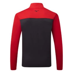 Mizuno Quick Dry Breeze Elite ST 1/4 Zip Golf Sweater -Golf Apparel Store Mizuno SS22 Breeze Elite ST 1 4 Zip Sweater 52GC2002 62 Code SWMIZ044 M Red Back