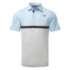 Mizuno Quick Dry Hazard ST Golf Polo Shirt 1 Mizuno Quick Dry Hazard ST Golf Polo Shirt -Golf Apparel Store Mizuno SS22 Quick Dry Hazard ST Polo 52GA2008 19 Code SHMIZ133 M Light Blue Front