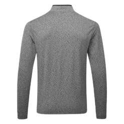 Nike Dry Victory Heather 1/2 Zip Golf Sweater -Golf Apparel Store Nike SS22 Victory Heather 1 2 Zip Golf Sweater Black Black White DH1261 010 SWNIK247 M Back