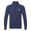 Oscar Jacobson Lawton Tour 1/4 Zip Golf Sweater 2 Oscar Jacobson Lawton Tour 1/4 Zip Golf Sweater -Golf Apparel Store Oscar Jacobson AW22 Lawton Tour OJTOP0102 SWOSC206 S Navy Marl Front