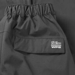 Oscar Jacobson Portland Waterproof Golf Pants -Golf Apparel Store Oscar Jacobson AW22 Portland Waterproof Pants Black OJTRS0003 WPOSC006 S 29 Leg Detail