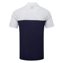 Oscar Jacobson Dodman Golf Polo Shirt -Golf Apparel Store Oscar Jacobson SS22 Dodman Polo Shirt OJTS0032 Code SHOSC182 M Navy Jewel Red Back