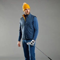 Ping Norse Primaloft S4 Reversible Thermal Golf Wind Vest -Golf Apparel Store Ping AW22 Norse S4 Reversible Vest PO3542 SCG WTPIN060 Stormcloud Gold Model 1