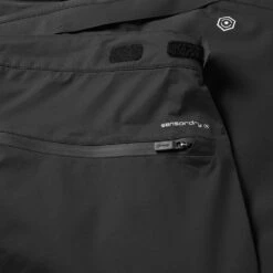 Ping Sensor Dry 2.5 Waterproof Golf Pants -Golf Apparel Store Ping AW22 Sensory Dry 2.5 Graphene Waterproof Pants Black P03491 WPPIN016 33 Leg Detail