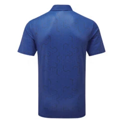 Ping Geo Golf Polo Shirt -Golf Apparel Store Ping SS22 Geo Polo Shirt P03520 BSN Code SHPIN293 M Blue Surf Navy Back