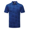 Ping Rae Golf Polo Shirt -Golf Apparel Store Ping SS22 Rae Polo Shirt P03523 149 Code SHPIN300 M Blue Surf Front