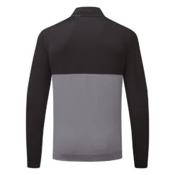 Puma Gamer Colour Block 1/4 Zip Golf Popover -Golf Apparel Store Puma SS22 Gamer Colorblock 1 4 Zip Sweater 532985 01 Code SWPUM235 M Black Quiet Shade Back