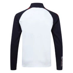 Sunderland Aspen Mid Layer Golf Top -Golf Apparel Store Sunderland White Navy Red SUNMM39 ASP back