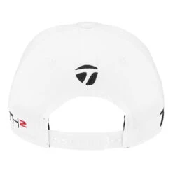 TaylorMade Tour Flatbill Golf Cap -Golf Apparel Store TaylorMade 2023 Tour Flatbill Golf Cap White 4