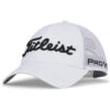Titleist Tour Performance Mesh Golf Cap 2 Titleist Tour Performance Mesh Golf Cap -Golf Apparel Store Titleist 2023 Tour Performance Mesh Cap White Black 1